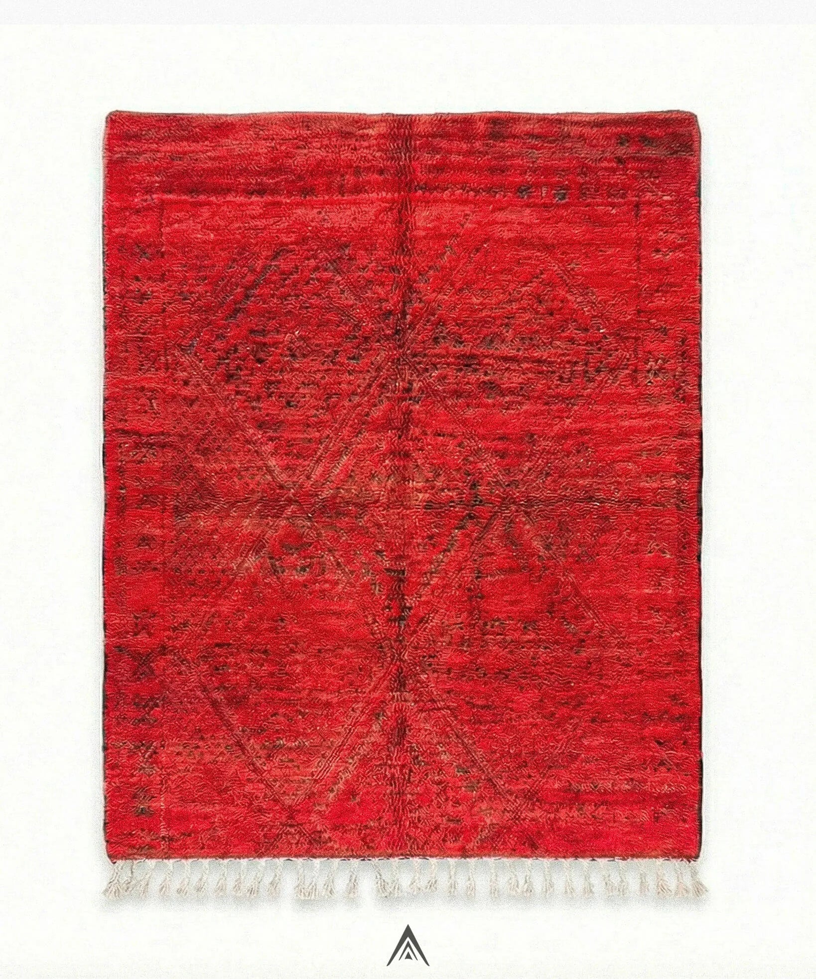 Vintage Diamond Rug 6x7.3 ft — 185x225 cm-Berber Handicraft