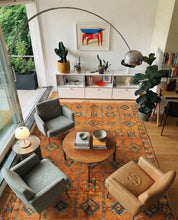 Vintage Earth Tone Rug 5.3x8.7 ft — 163x266 cm-Berber Handicraft