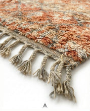 Vintage Geometric Carpet 6.2x11.5 ft — 190x350 cm-Berber Handicraft