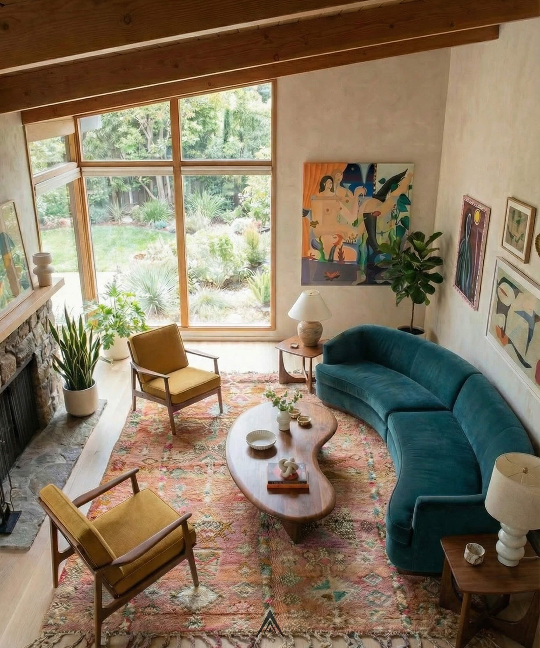 Vintage Hallway Rug 4.6x8 ft — 140x240 cm-Berber Handicraft