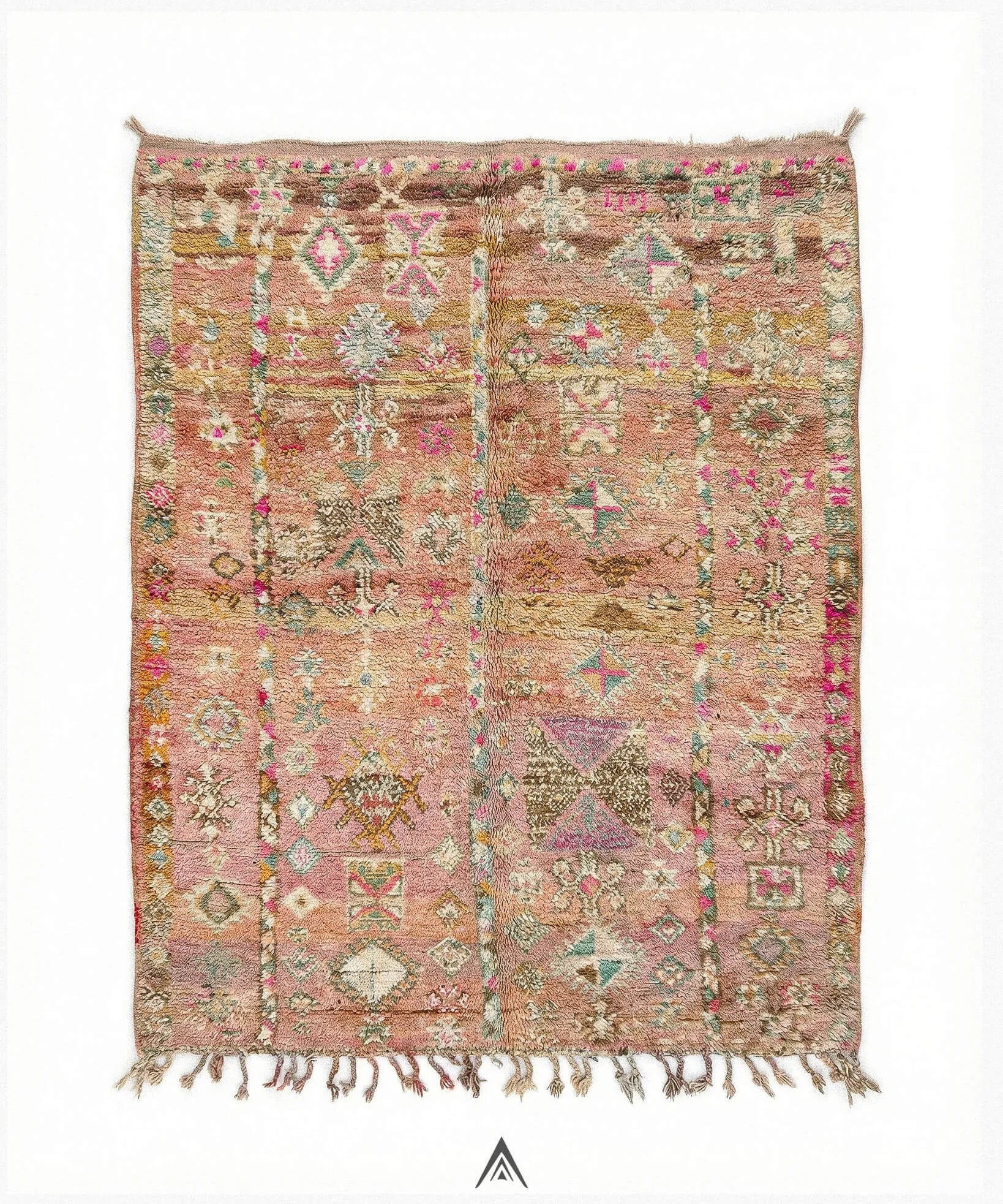 Vintage Hallway Rug 4.6x8 ft — 140x240 cm-Berber Handicraft