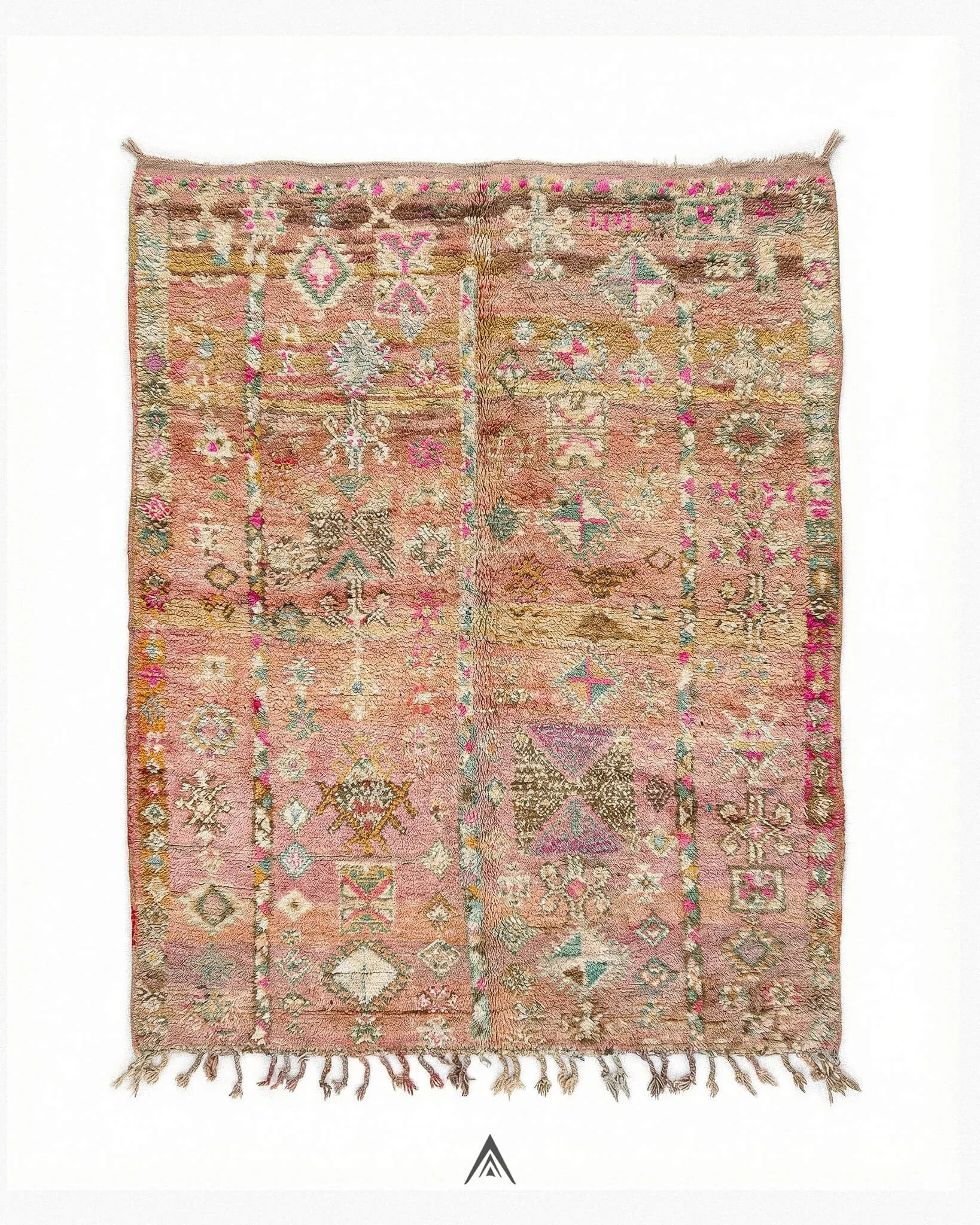 Vintage Hallway Rug 4.6x8 ft — 140x240 cm-Berber Handicraft