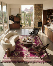 Vintage Handcrafted Rug 6.2x12 ft — 190x370 cm-Berber Handicraft