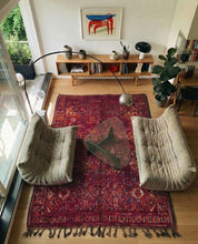 Vintage Handmade Carpet 6.7x13 ft — 205x400 cm-Berber Handicraft