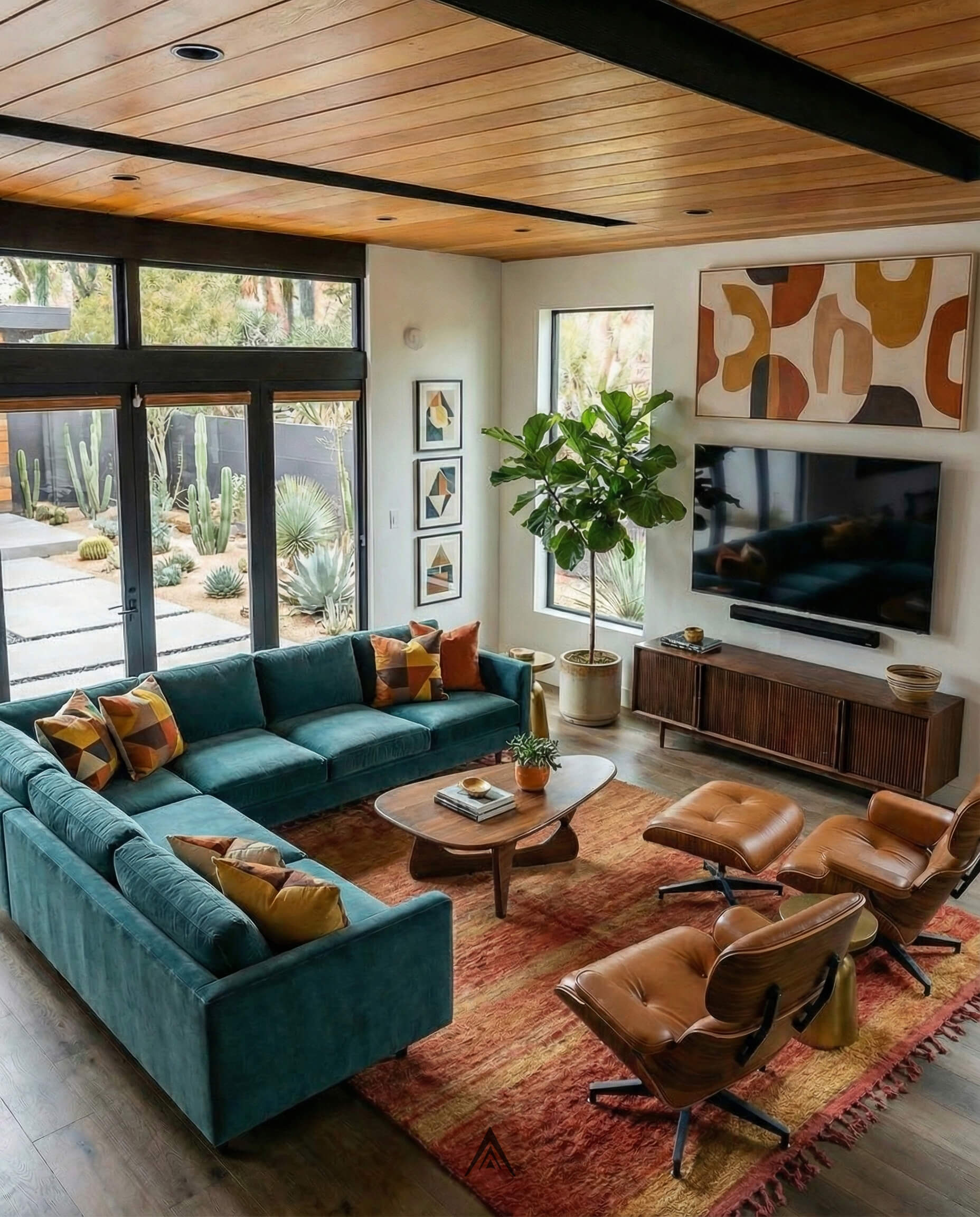 Vintage Handmade Rug 6.6x8.2 ft — 200x250 cm-Berber Handicraft