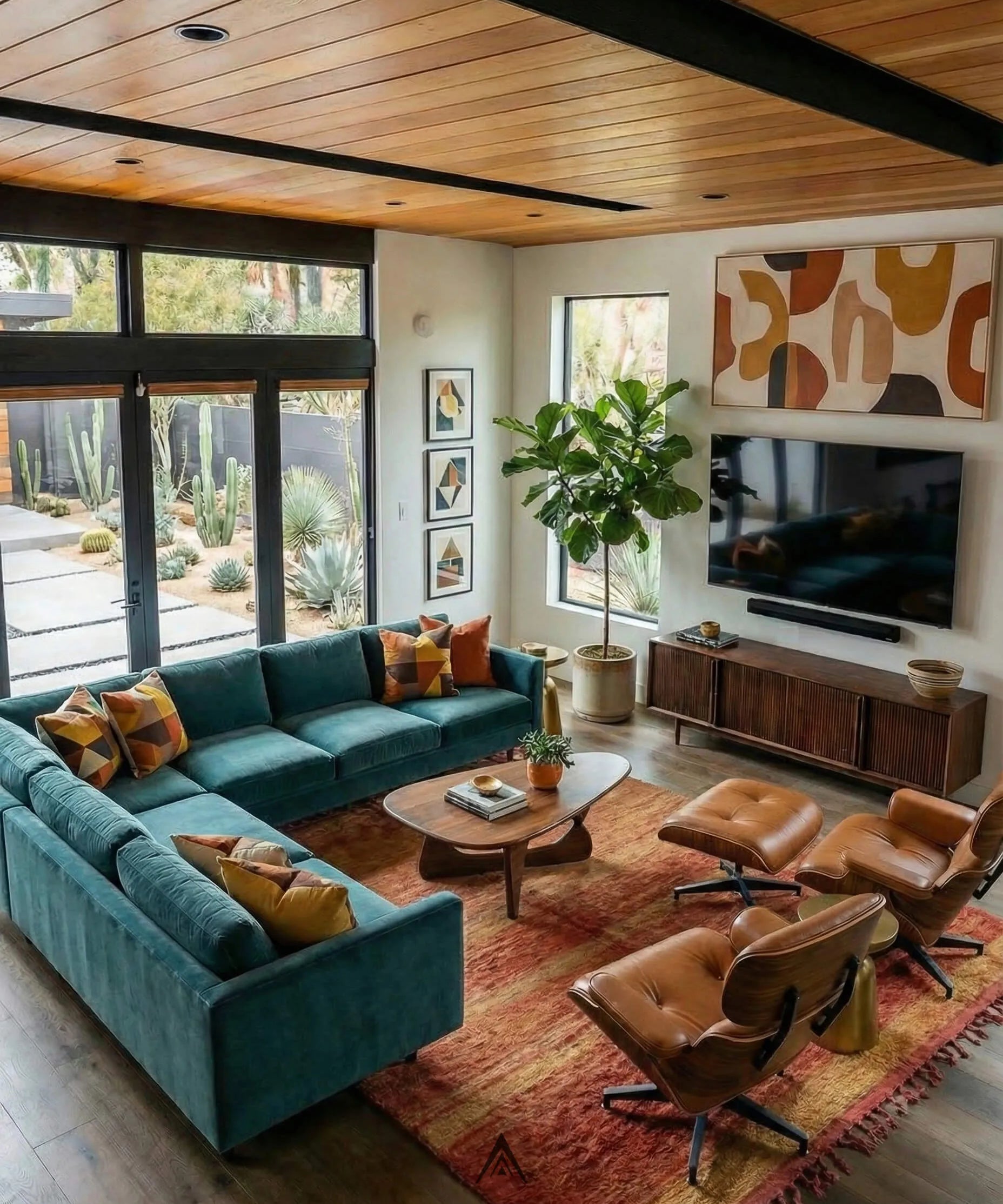 Vintage Handmade Rug 6.6x8.2 ft — 200x250 cm-Berber Handicraft