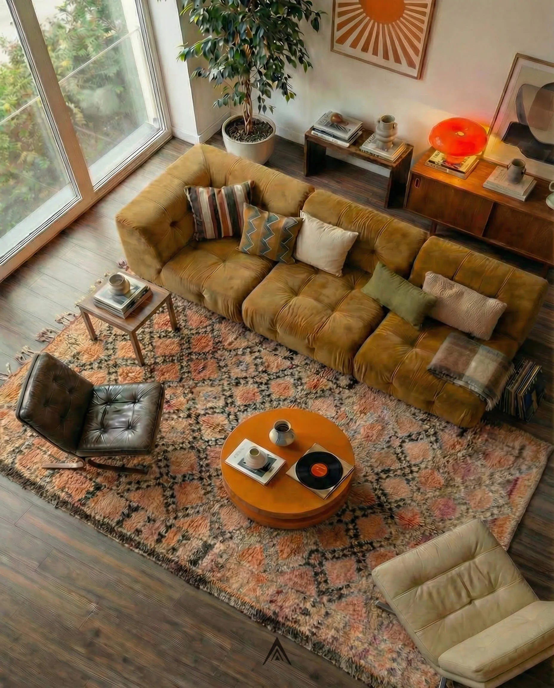 Vintage Handwoven Rug 5.5x12.13 ft — 170x370 cm-Berber Handicraft