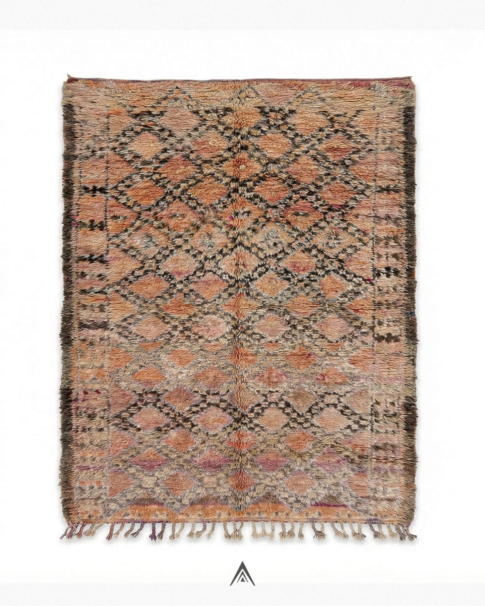 Vintage Handwoven Rug 5.5x12.13 ft — 170x370 cm-Berber Handicraft