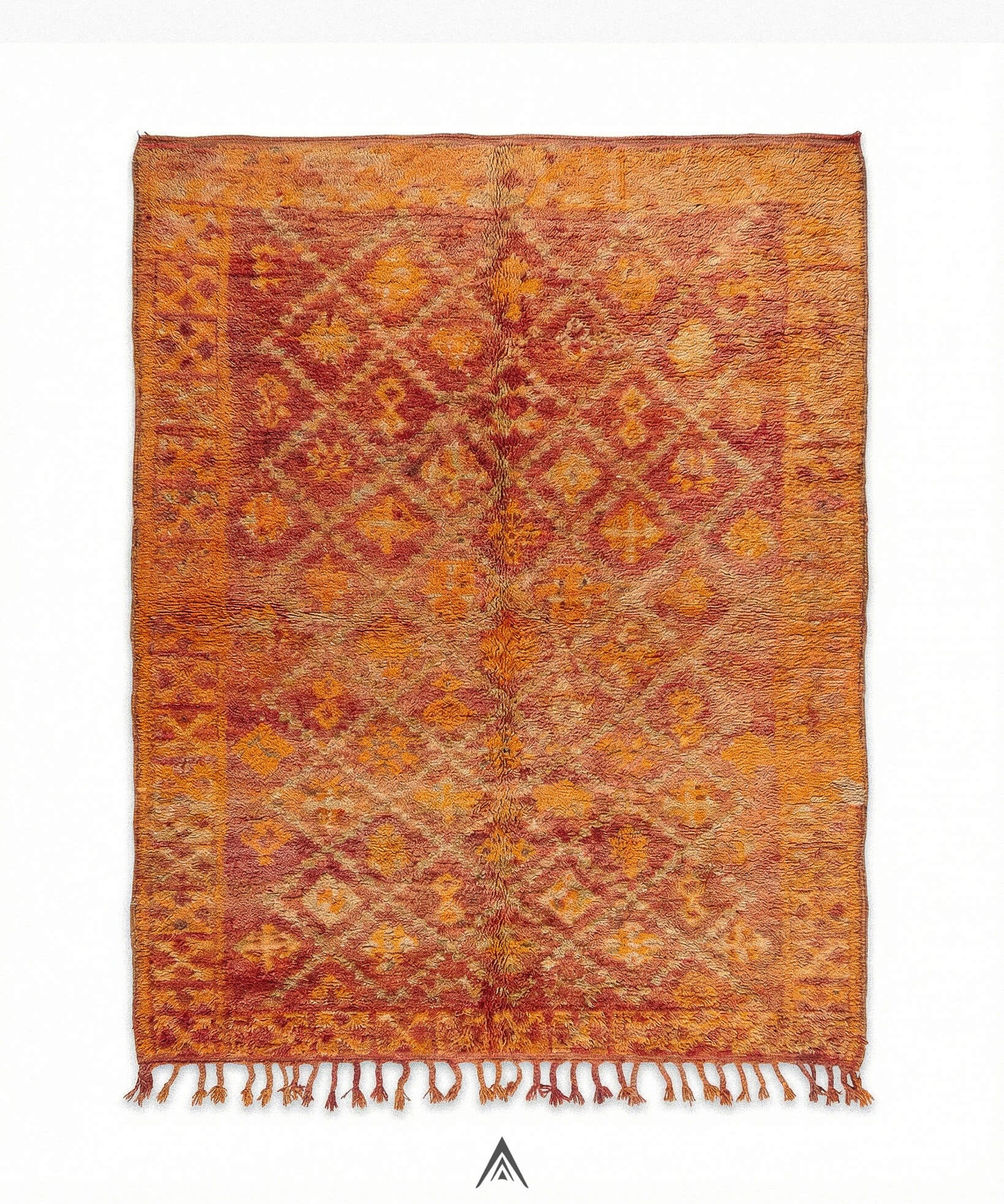 Vintage Minimalist Rug 5.5x10.7 ft — 170x325 cm-Berber Handicraft