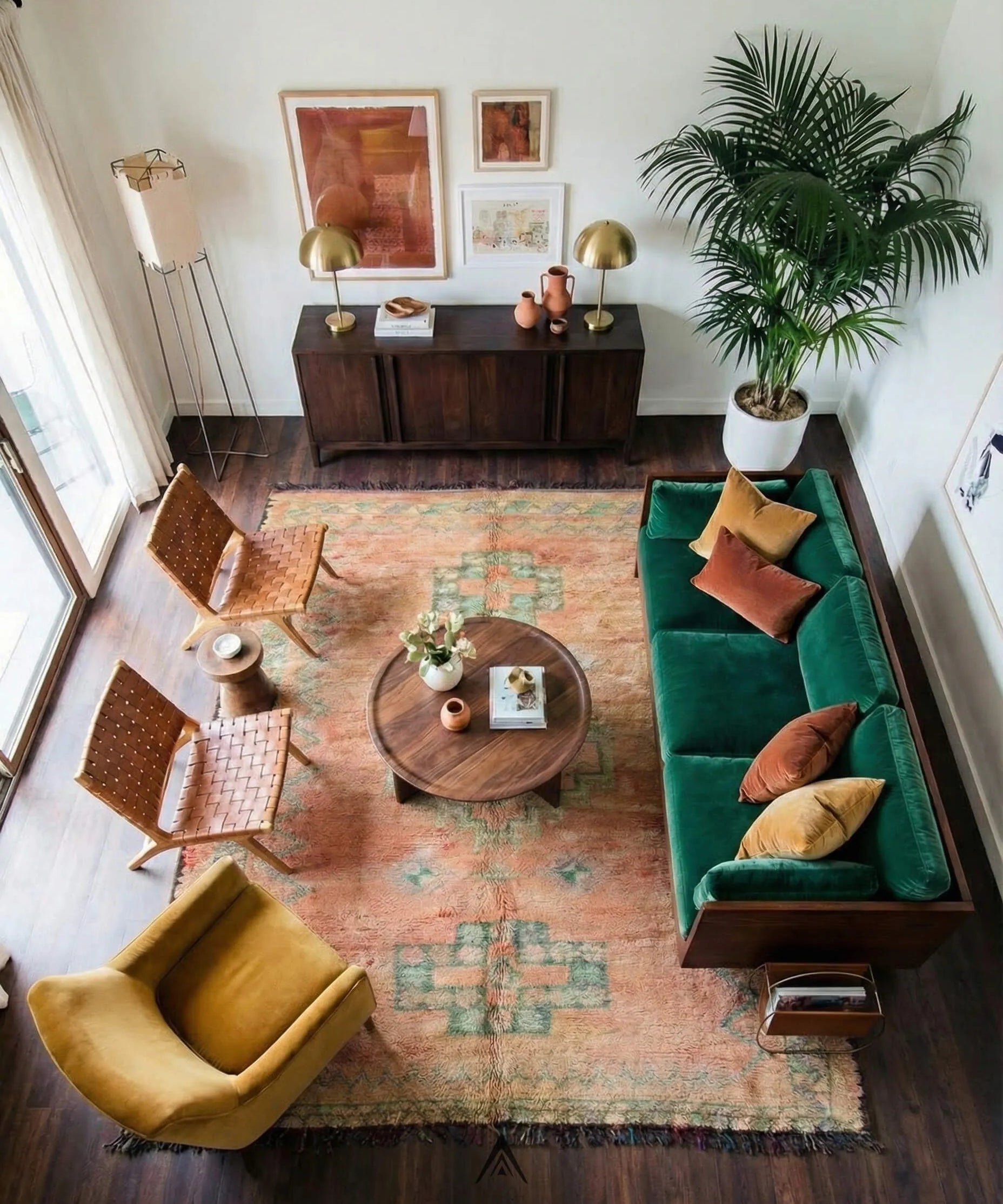 Vintage Moroccan Rug 6.4x13.3 ft — 195x406 cm-Berber Handicraft