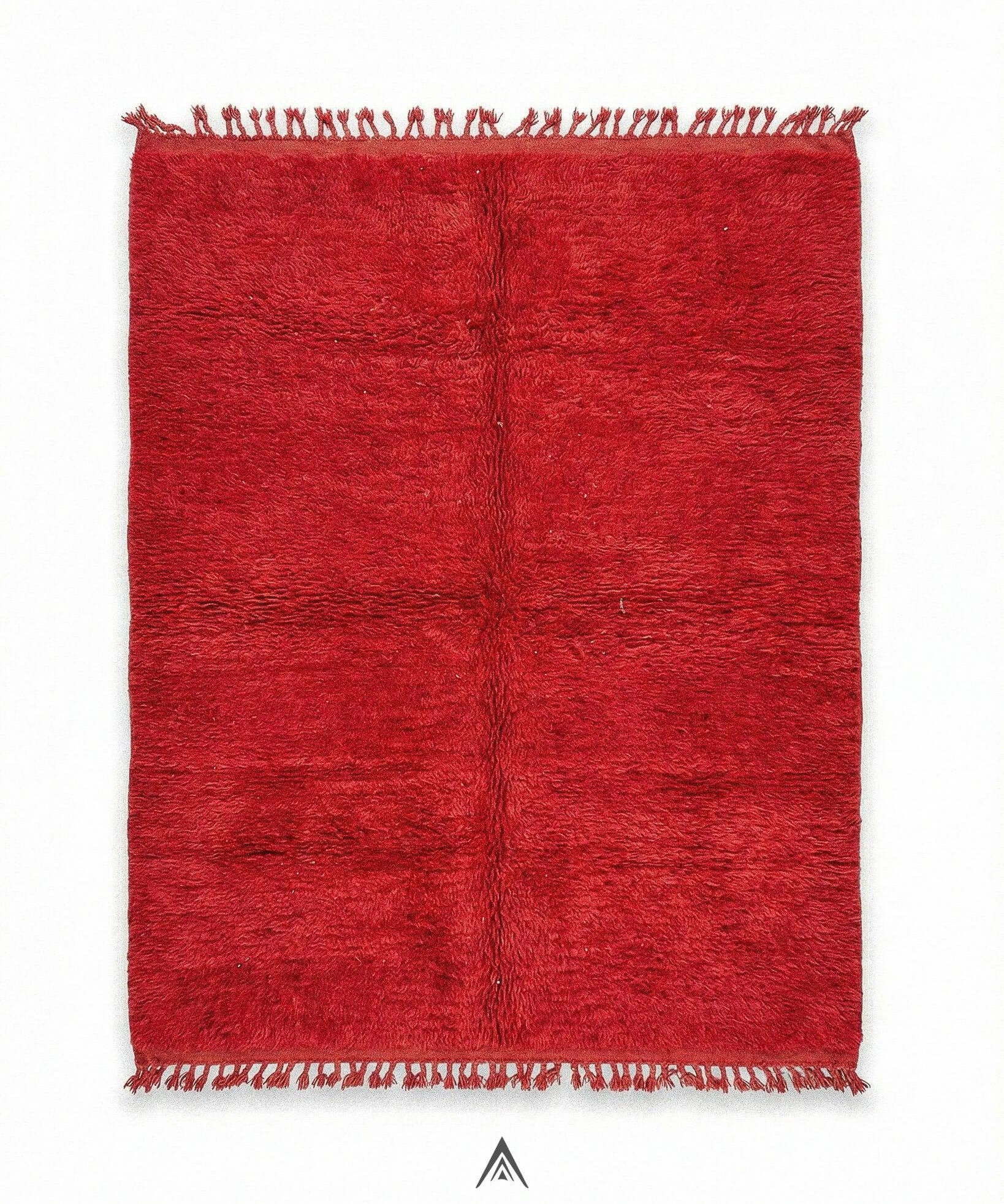 Vintage Overdyed Carpet 6x8.4 ft — 187x255 cm-Berber Handicraft