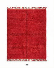 Vintage Overdyed Carpet 6x8.4 ft — 187x255 cm-Berber Handicraft