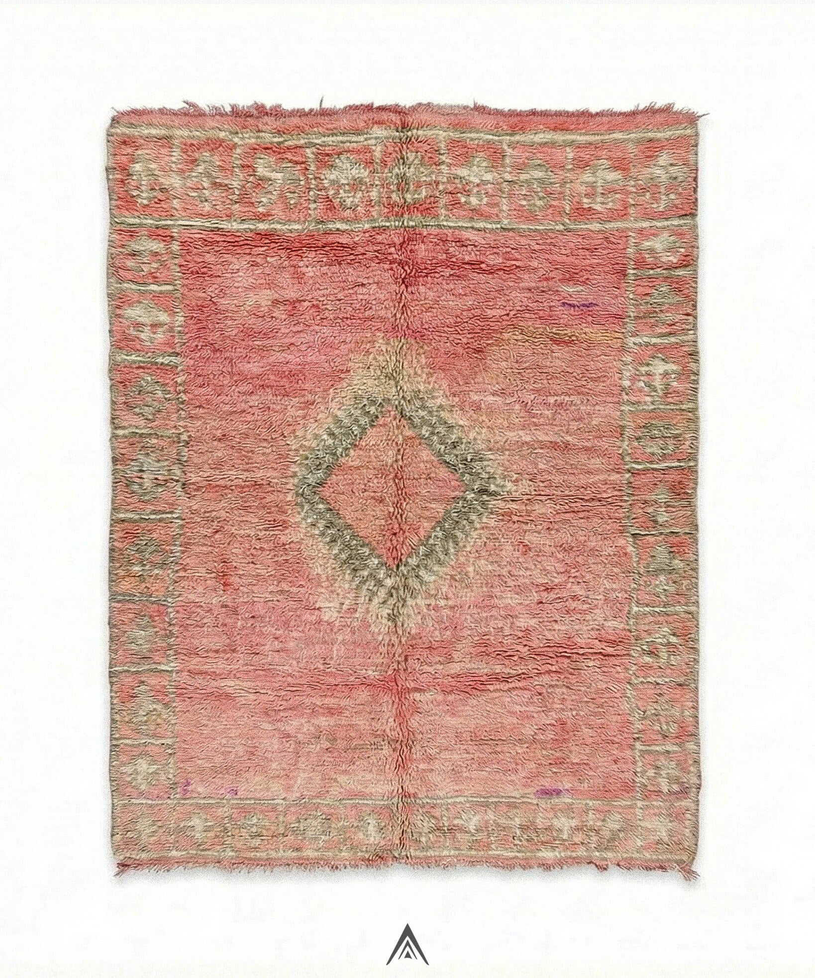 Vintage Petite Rug 5.2x5.7 ft — 160x175 cm-Berber Handicraft