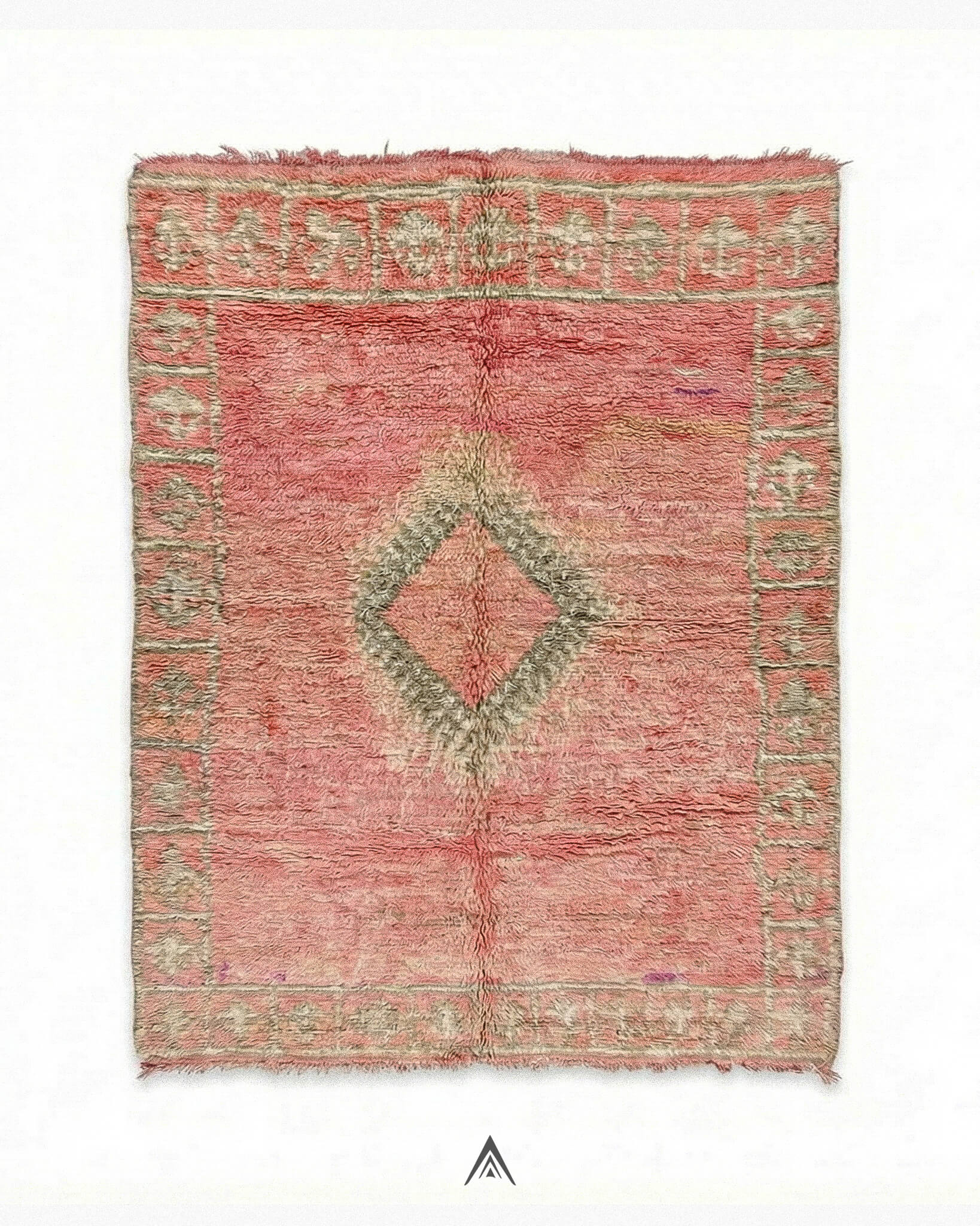 Vintage Petite Rug 5.2x5.7 ft — 160x175 cm-Berber Handicraft