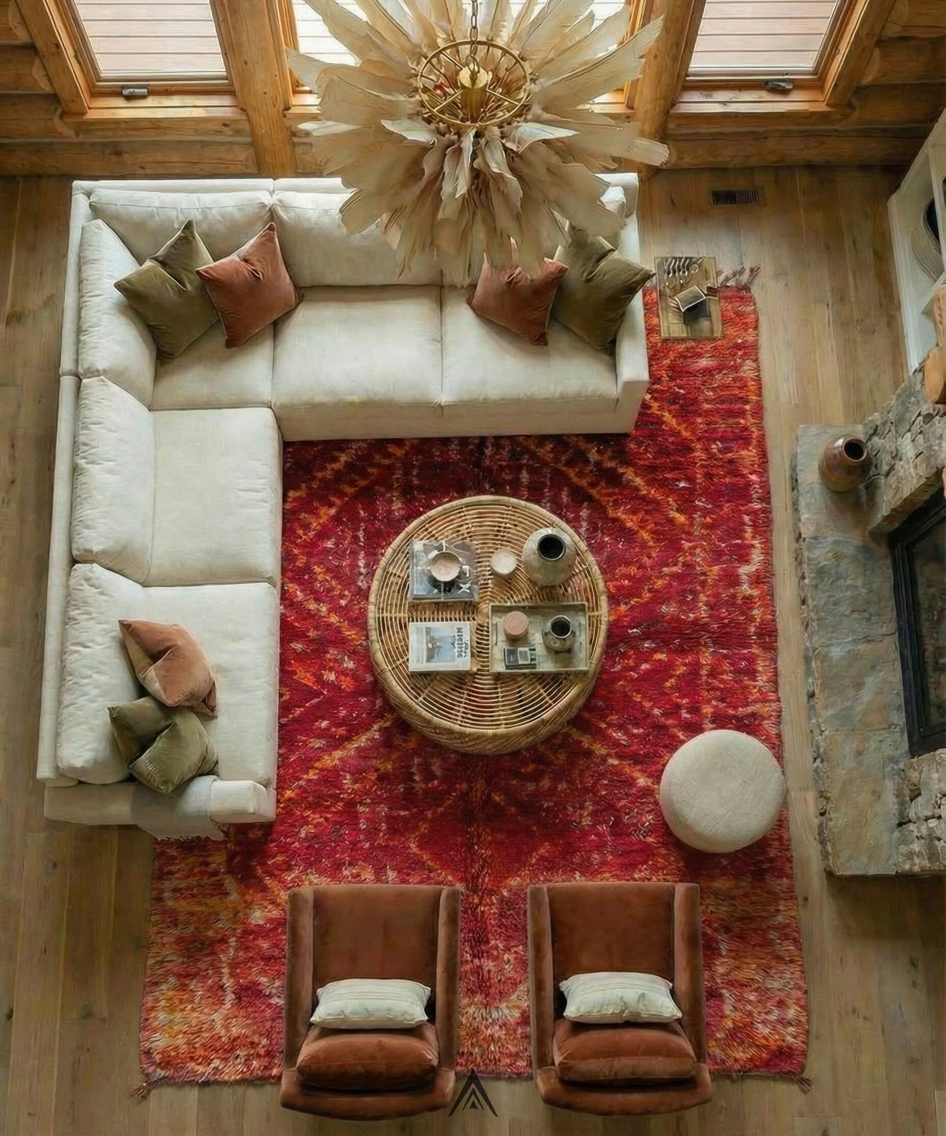 Vintage Rustic Carpet 6.2x13 ft — 190x400 cm-Berber Handicraft