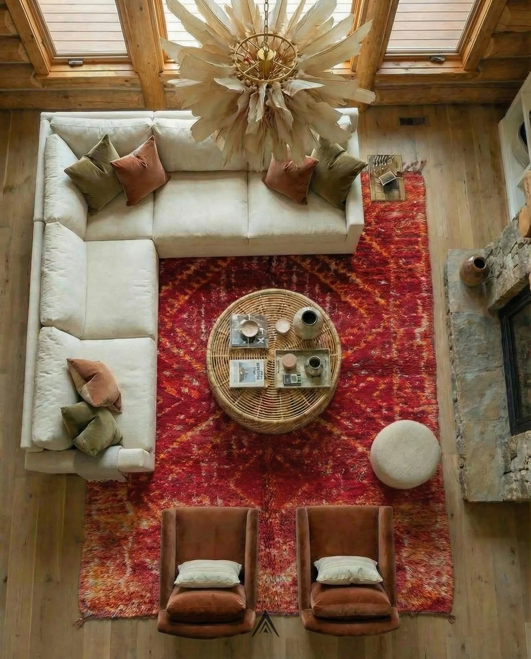 Vintage Rustic Carpet 6.2x13 ft — 190x400 cm-Berber Handicraft