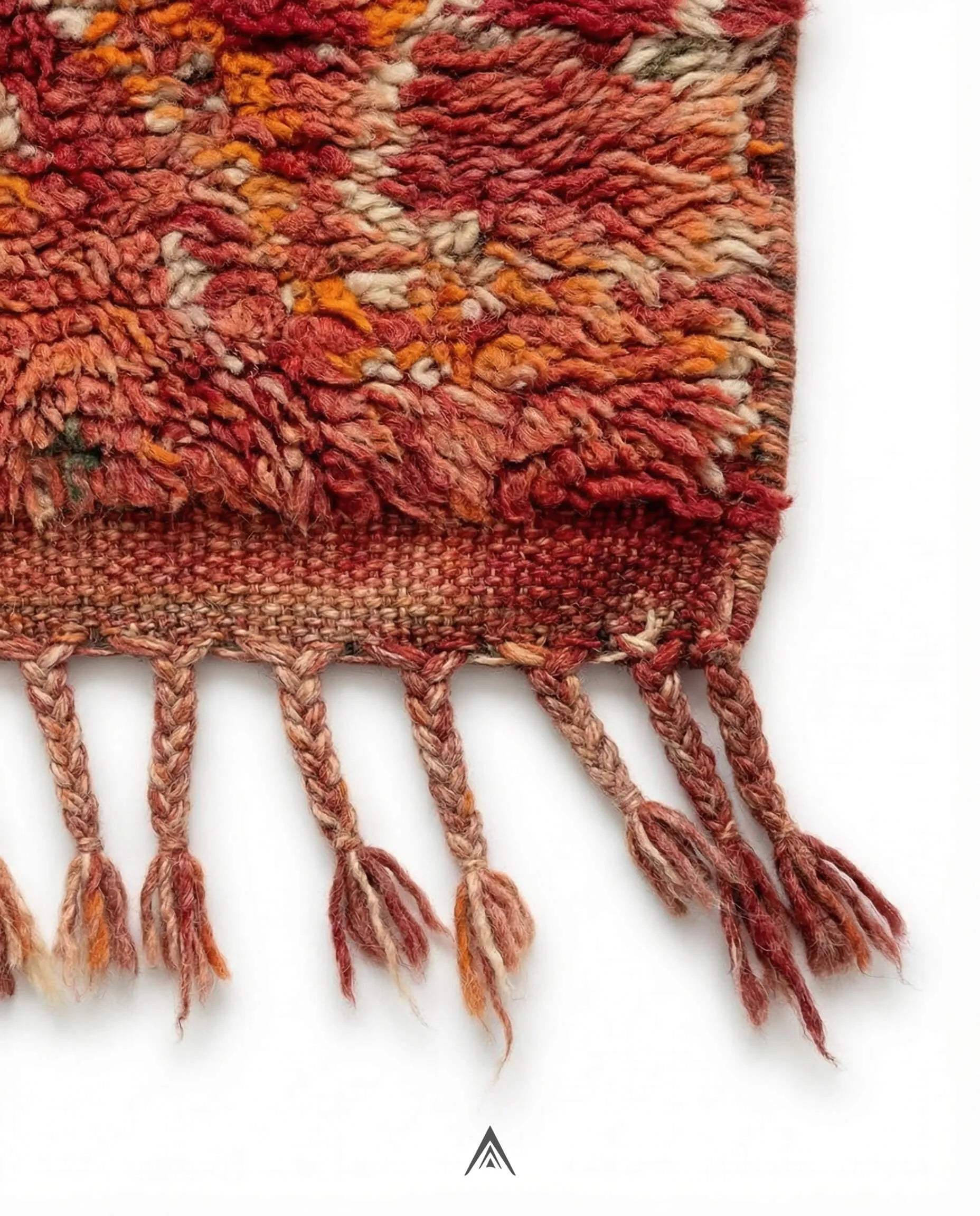 Vintage Rustic Carpet 6.2x13 ft — 190x400 cm-Berber Handicraft