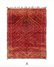 Vintage Rustic Carpet 6.2x13 ft — 190x400 cm-Berber Handicraft