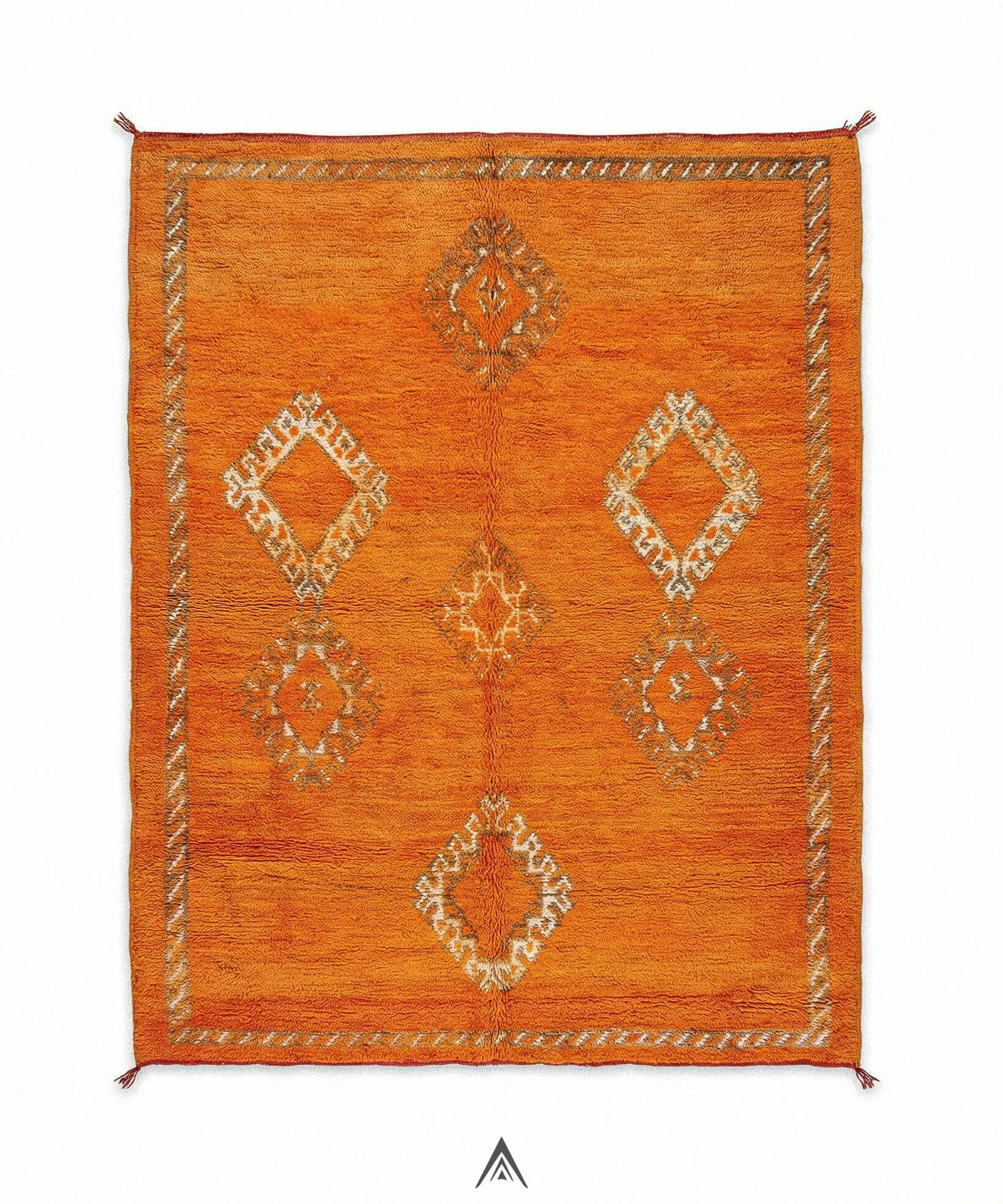 Vintage Rustic Rug 5.2x7.5 ft — 160x230 cm-Berber Handicraft