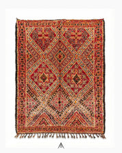 Vintage Statement Rug 6.6x14 ft — 200x425 cm-Berber Handicraft
