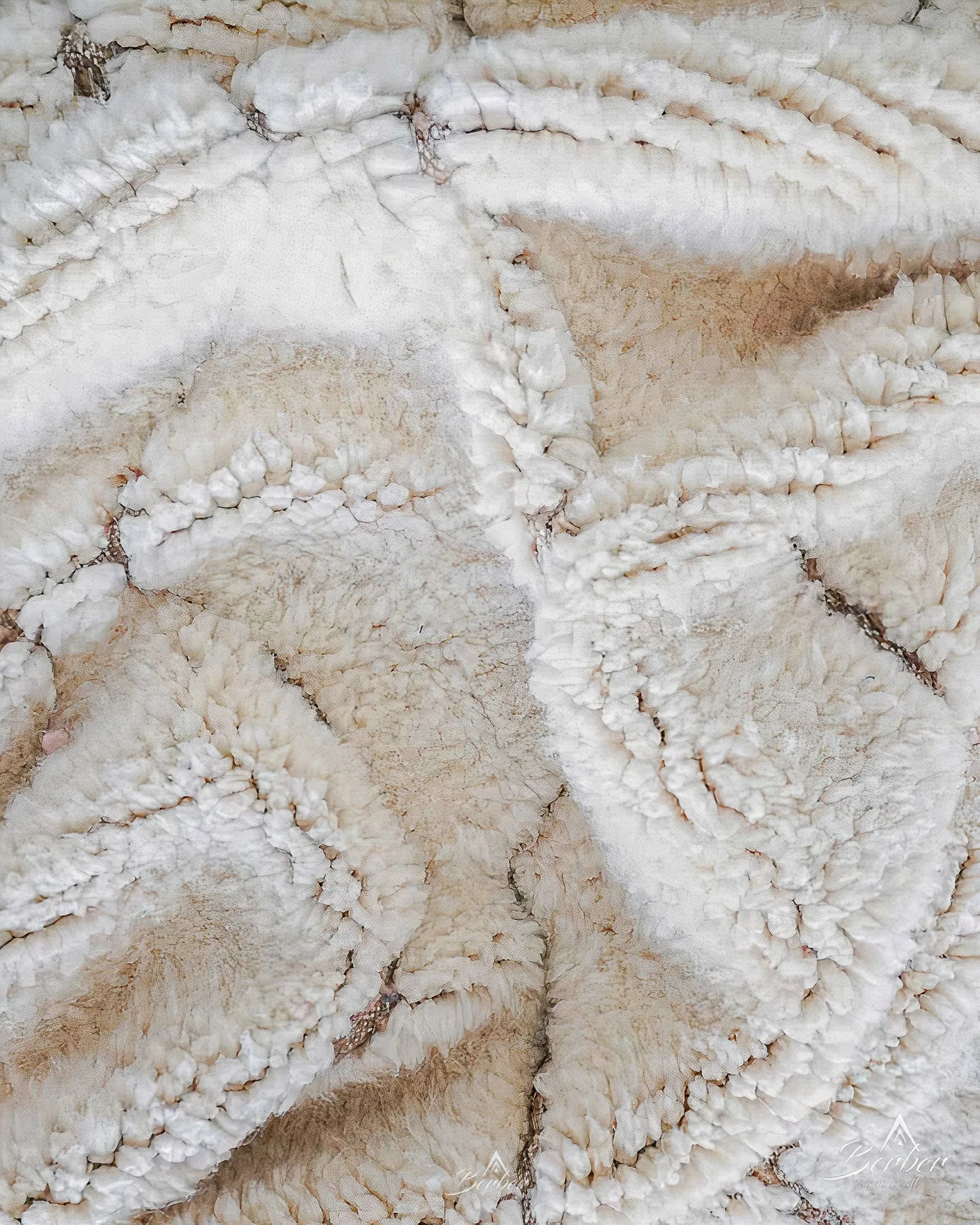Vintage Treillis Rug 3 X 5 Ft | 90 X 150 Cm / With Tassels / Short (0.4” / 1 cm)