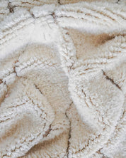 Vintage Treillis Rug 3 X 5 Ft | 90 X 150 Cm / With Tassels / Short (0.4” / 1 cm)
