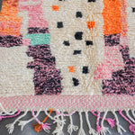 Orange pink Moroccan Boujaad rug