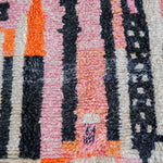 Orange pink Moroccan Boujaad rug