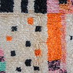 Orange pink Moroccan Boujaad rug