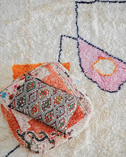 White Boho Rug 3 X 5 Ft | 90 X 150 Cm / With Tassels / Short (0.4” / 1 cm)