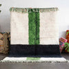 White Green Moroccan Rug - Berber Handicraft