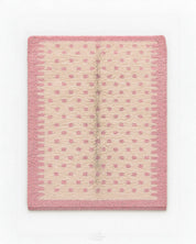 White Pink Rug 3 X 5 Ft | 90 X 150 Cm / With Tassels / Short (0.4” / 1 cm)