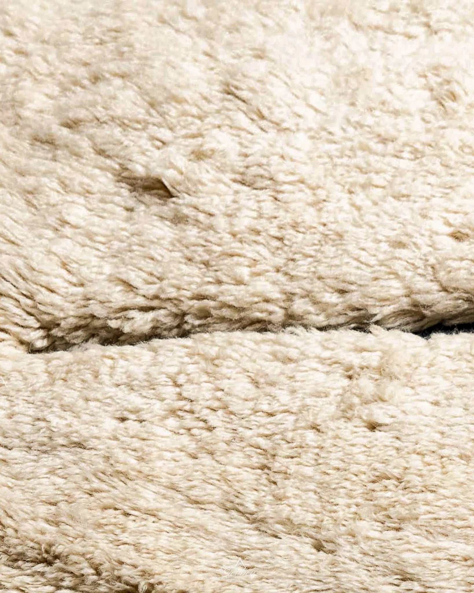 Wool Beni Ourain Rug 3 X 5 Ft | 90 X 150 Cm / With Tassels / Short (0.4” / 1 cm)