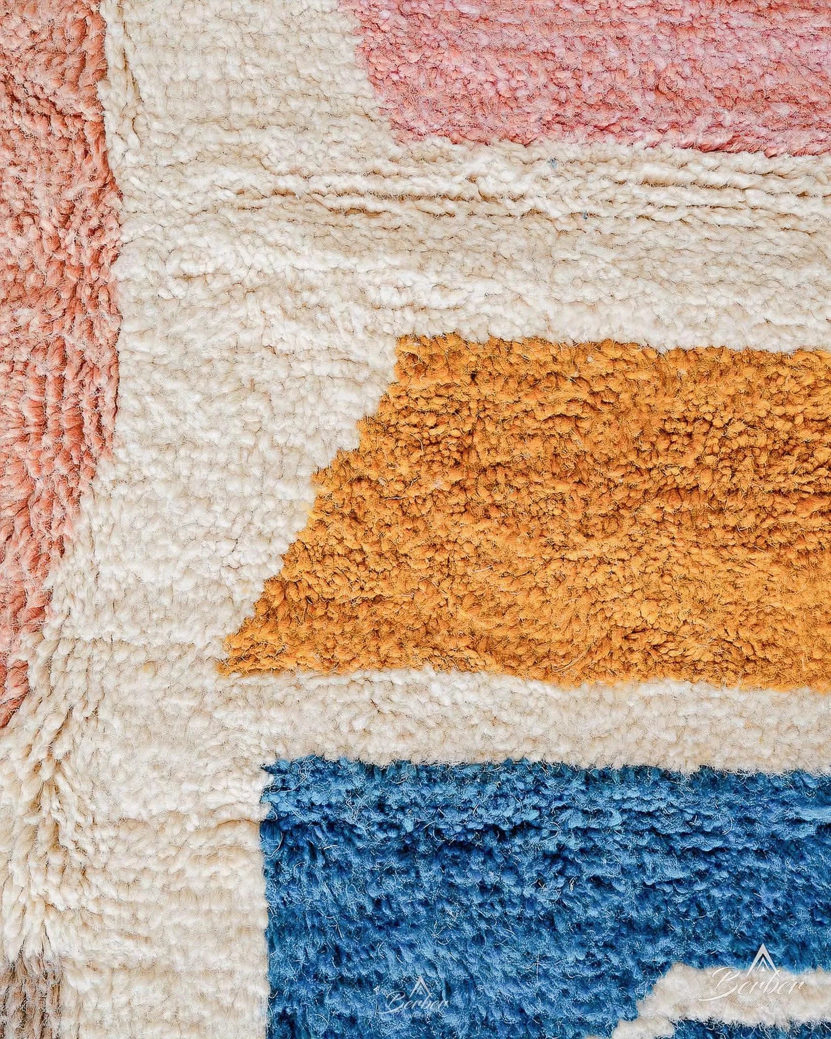 Wool Nursery Rug 3 X 5 Ft | 90 X 150 Cm / With Tassels / Short (0.4” / 1 cm)