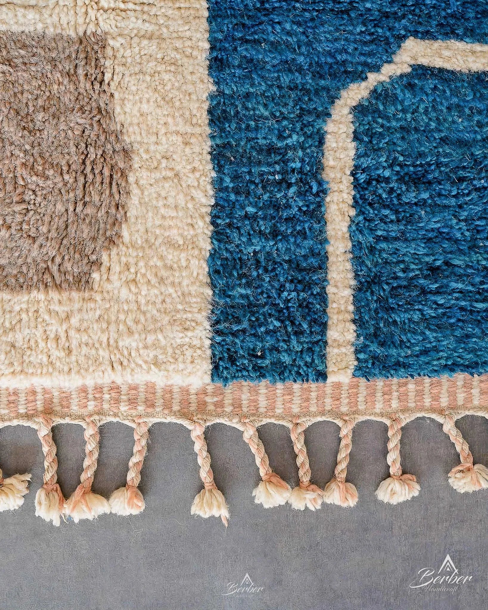 Wool Nursery Rug 3 X 5 Ft | 90 X 150 Cm / With Tassels / Short (0.4” / 1 cm)