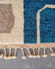 Wool Nursery Rug 3 X 5 Ft | 90 X 150 Cm / With Tassels / Short (0.4” / 1 cm)