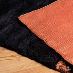 Black and Orange Mrirt Rug - Berber Handicraft