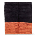 Black and Orange Mrirt Rug - Berber Handicraft