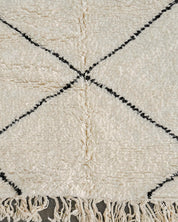Wool Rug Runner 2 X 6 Ft | 60 X 180 Cm / With Tassels / Short (0.4” / 1 cm)