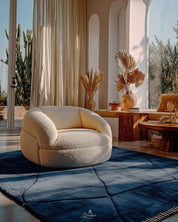 Woven Beni Ourain Rug 3 X 5 Ft | 90 X 150 Cm / Short (0.4” / 1 cm) / With Tassels