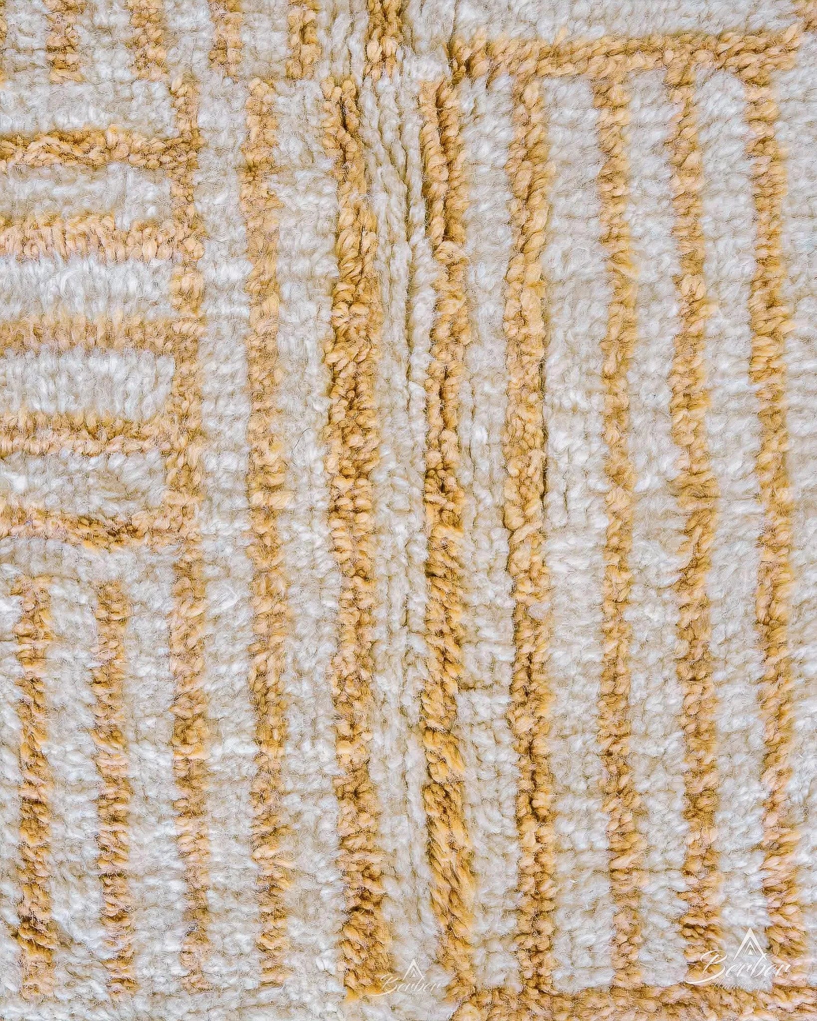 Yellow Boho Rugs 3 X 5 Ft | 90 X 150 Cm / With Tassels / Short (0.4” / 1 cm)