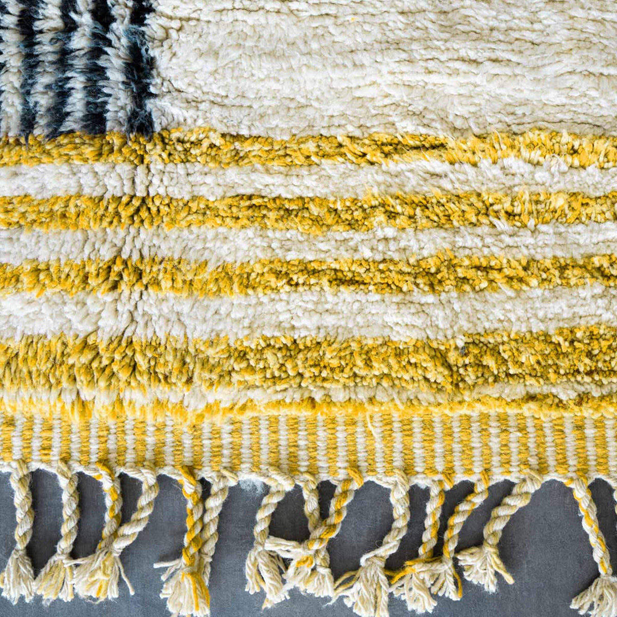 Yellow Bohemian Rug - Berber Handicraft