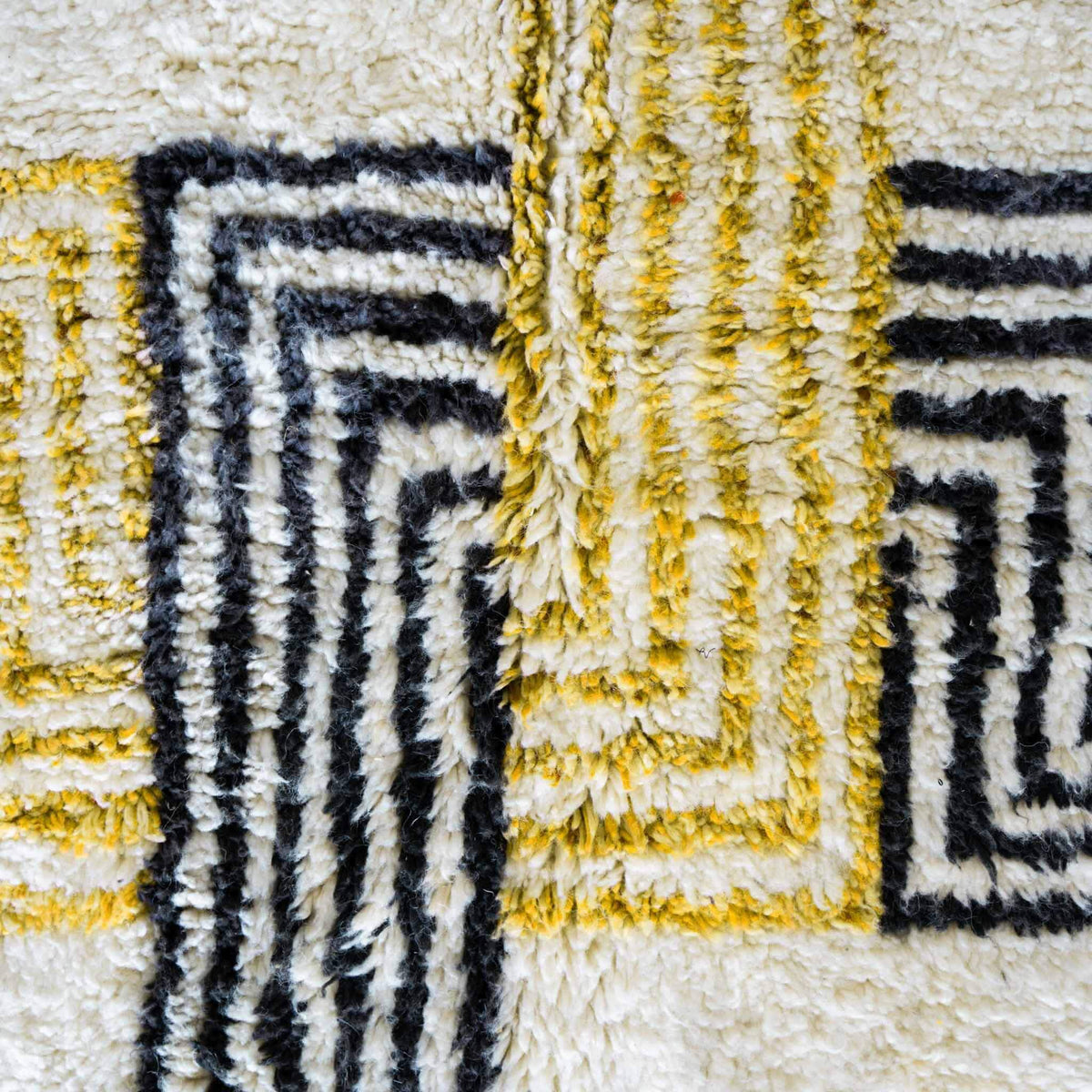 Yellow Bohemian Rug - Berber Handicraft