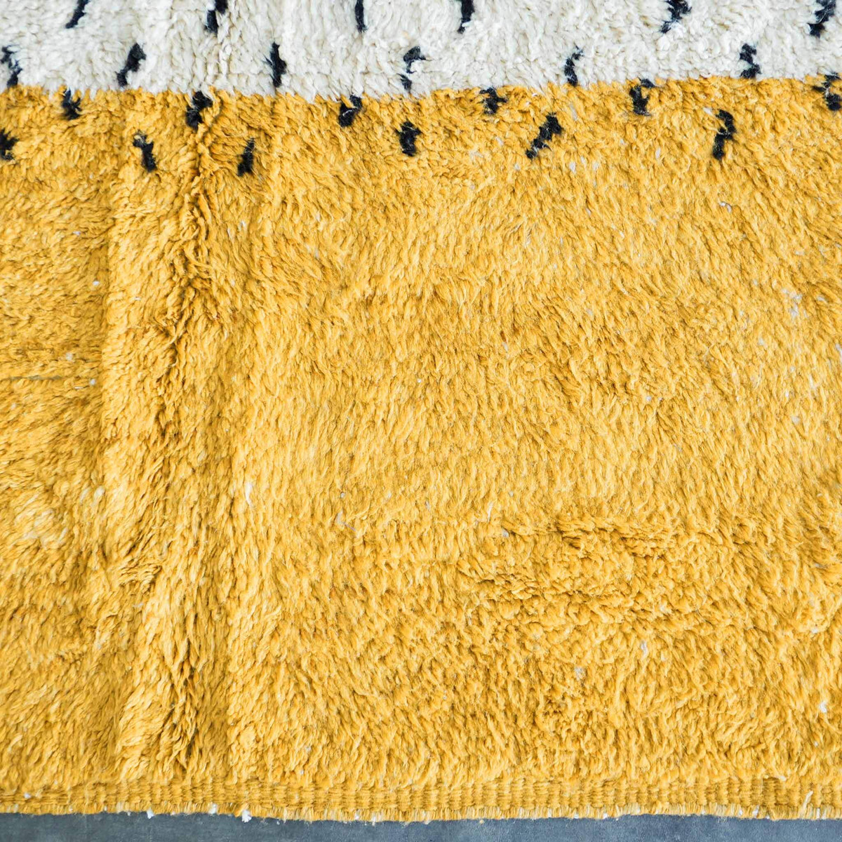 Yellow Boho Rug - Berber Handicraft