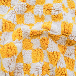 Yellow Checkered Rug - Berber Handicraft