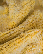 Yellow Irregular Rug 3 X 5 Ft | 90 X 150 Cm / With Tassels / Short (0.4” / 1 cm)