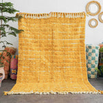 Yellow Morrocan Area Rug - Berber Handicraft