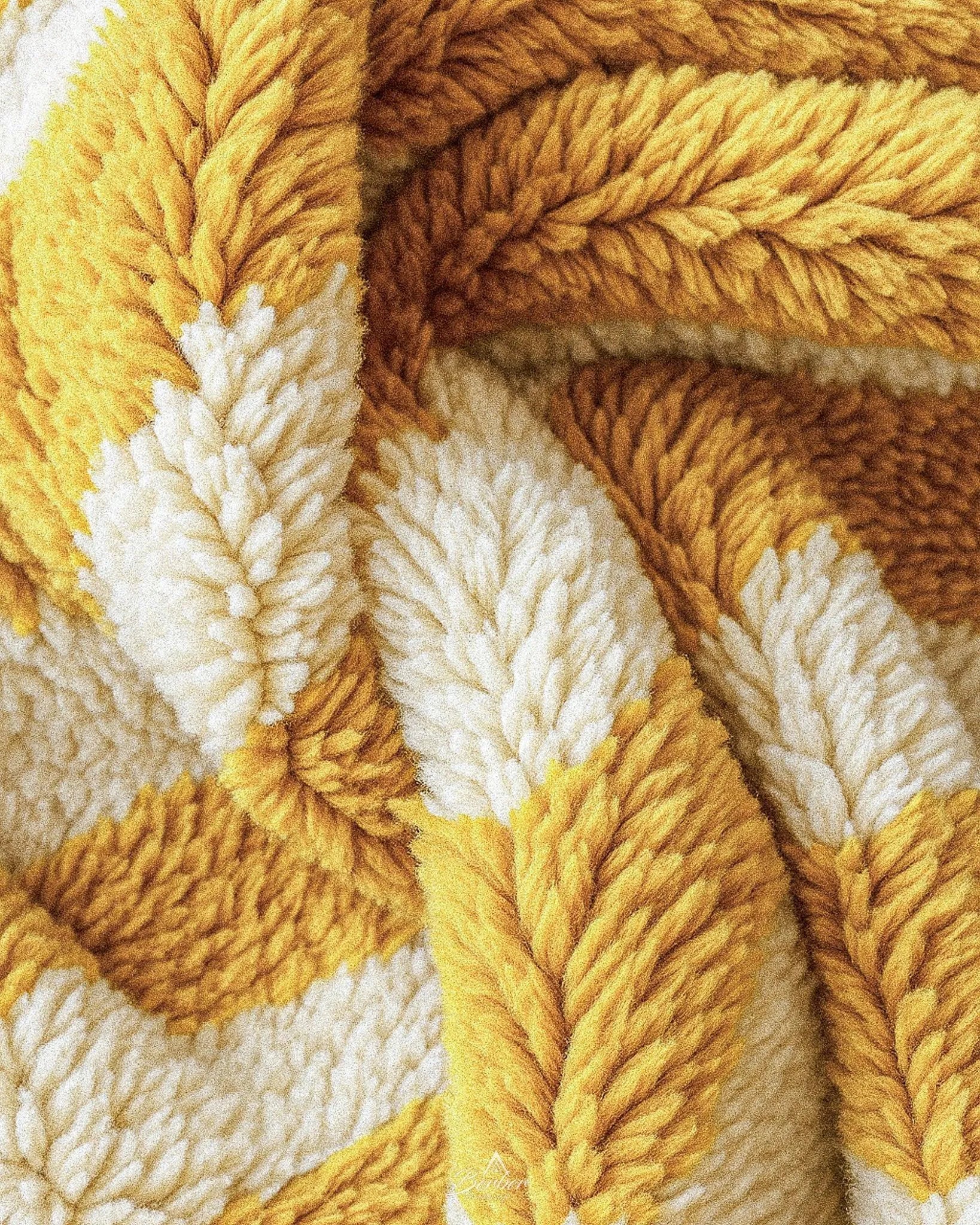 Orange Striped Berber Rug 3 X 5 Ft | 90 X 150 Cm / With Tassels / Short (0.4” / 1 cm)