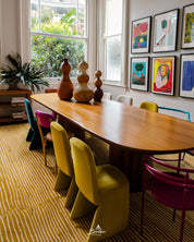 Yellow Striped Boujaad Rug