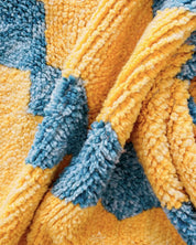 Yellow Turquoise Boujaad Rug-Berber Handicraft
